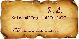 Kelecsényi László névjegykártya